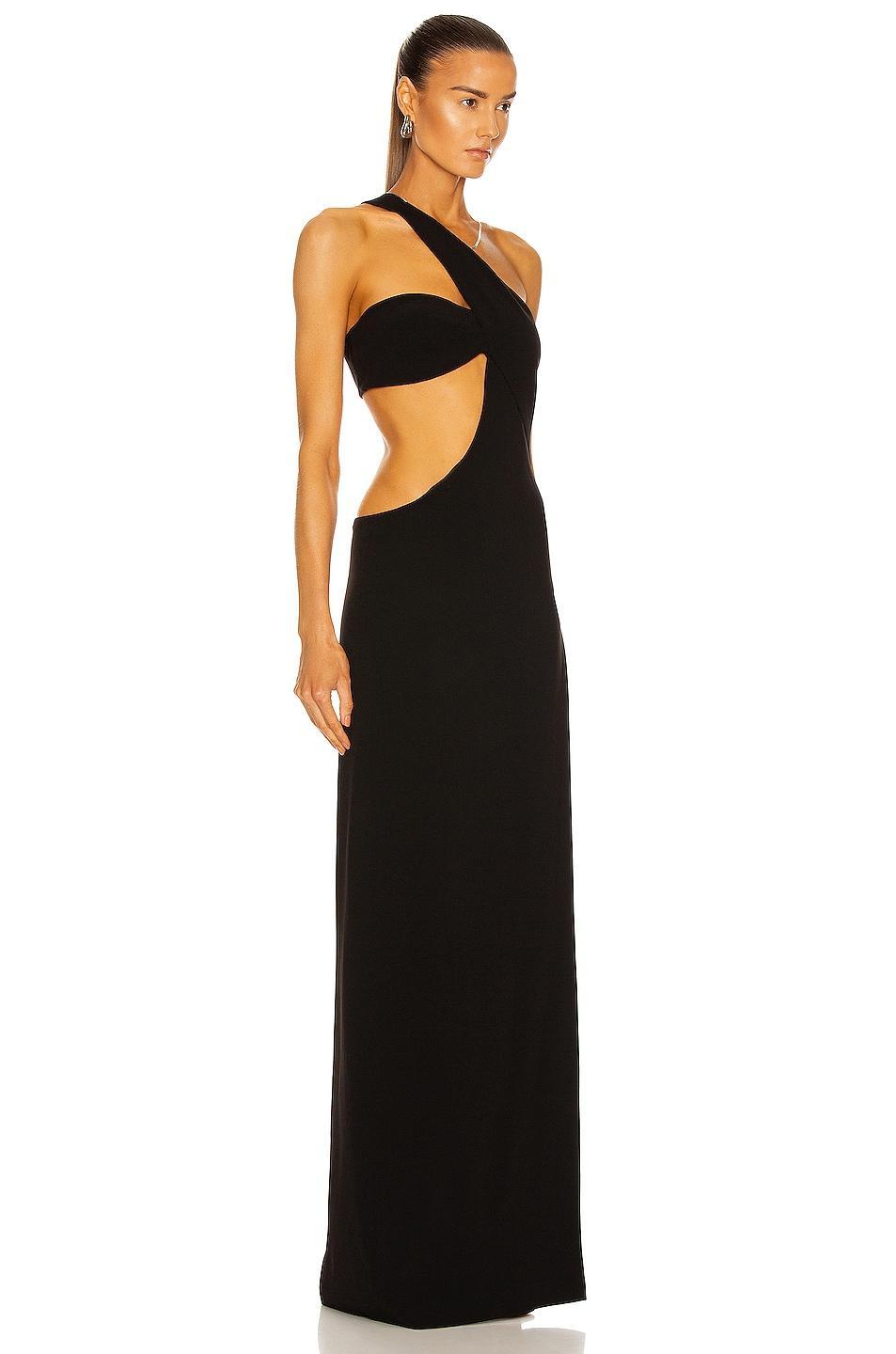 MONOT One Shoulder Cut Out Gown Red. (also in 4). Product Image