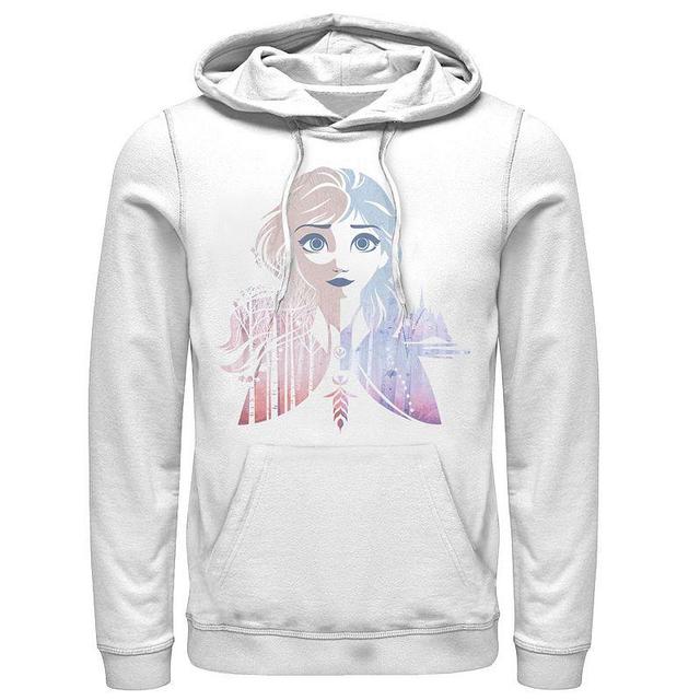 Disneys Frozen 2 Anna Mens Two Tone Gradient Portrait Fill Hoodie Product Image