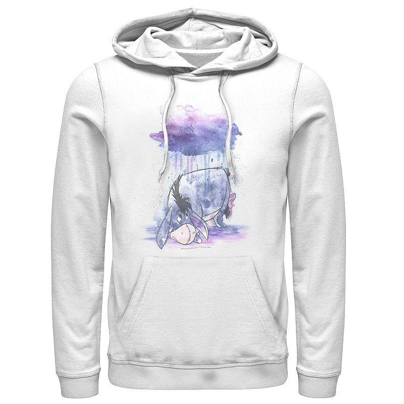 Disneys Winnie The Pooh Eeyore Mens Watercolor Rain Cloud Hoodie Product Image