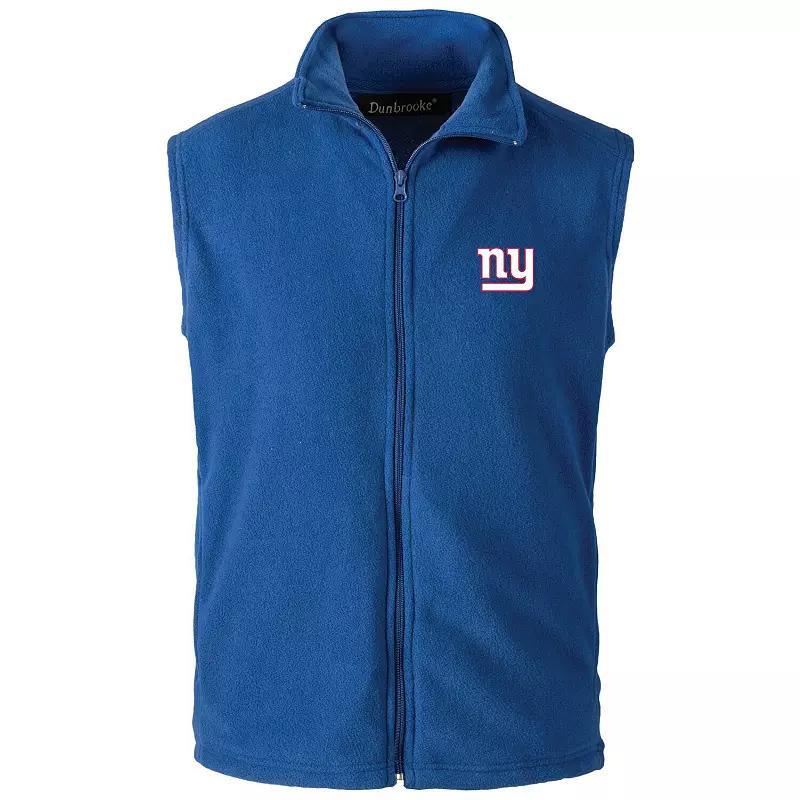 Mens Royal New York Giants Houston Fleece Full-Zip Vest Product Image