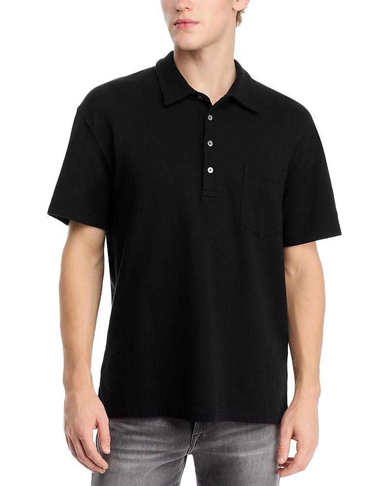 Mens Duo Fold Ribbed Polo Product Image