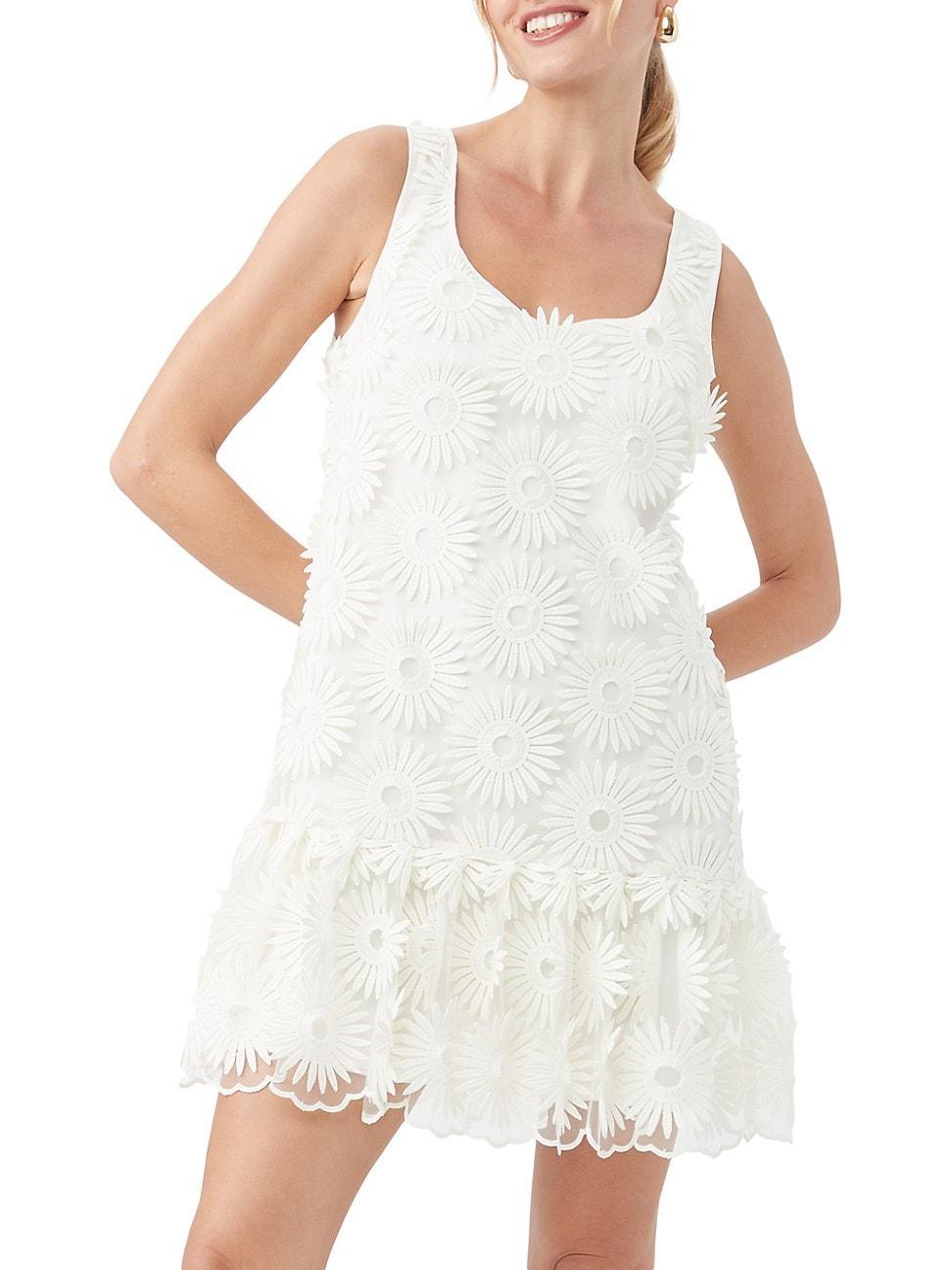 Womens Anzu Daisy Lace Shift Minidress Product Image