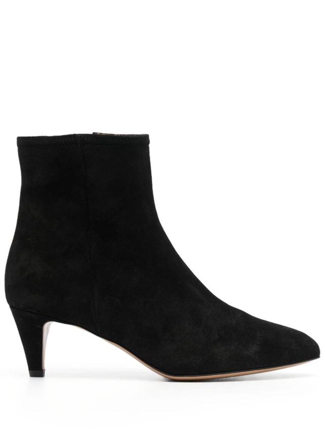 ISABEL MARANT Deone Suede Ankle Boots In Black Product Image