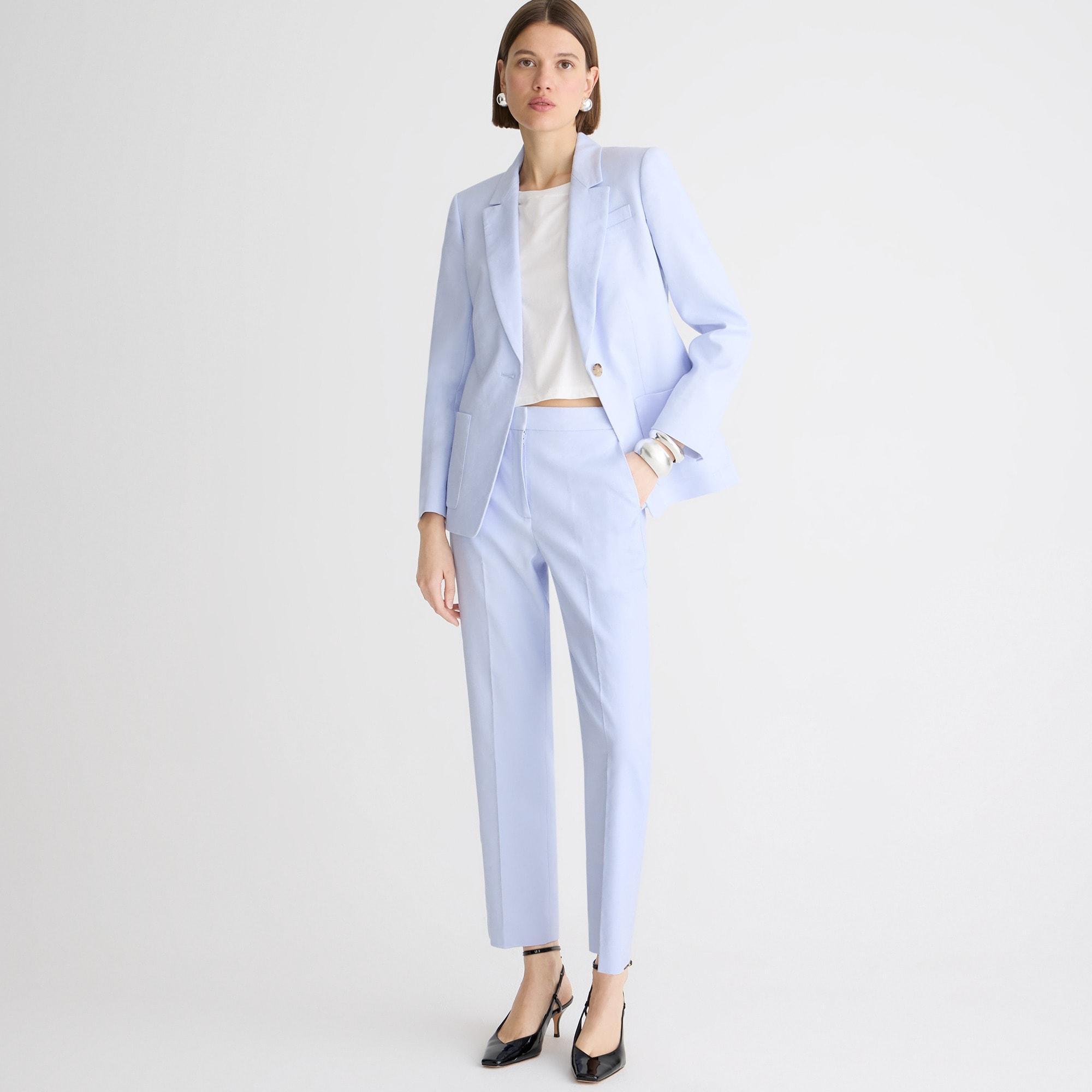 Kate straight-leg pant in stretch linen blend product image