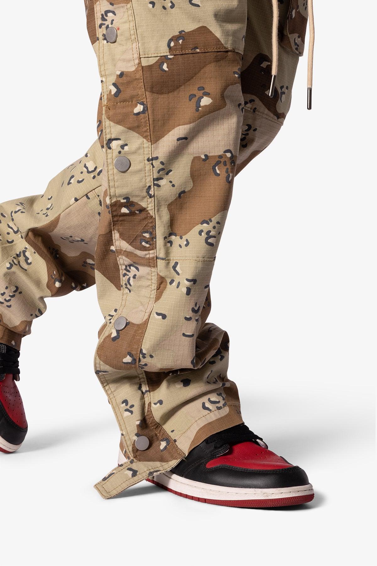 Snap Front Cargo Pants - Desert Camo Product Image