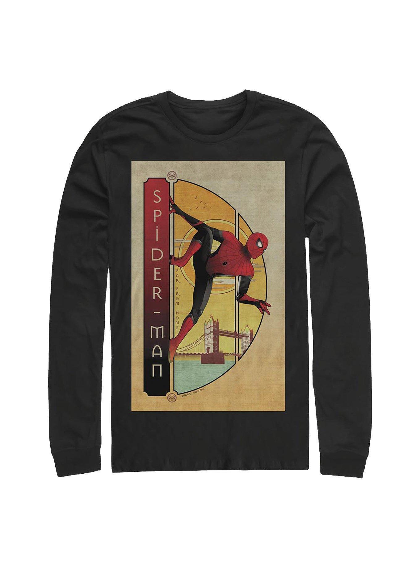 Marvel Spider-Man Bridge Long-Sleeve T-Shirt Product Image