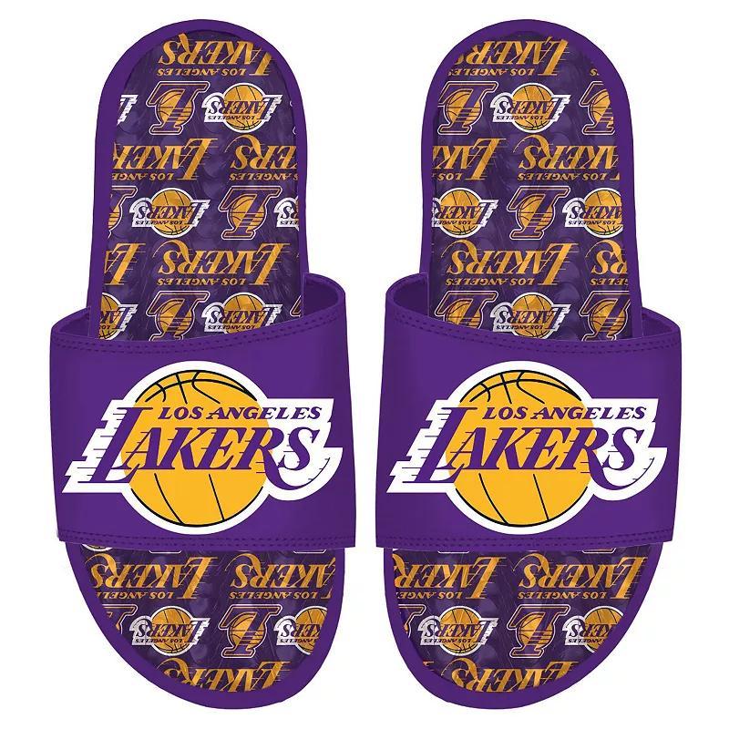 ISlide Los Angeles Lakers Team Pattern Gel Slide Sandals, Mens Product Image