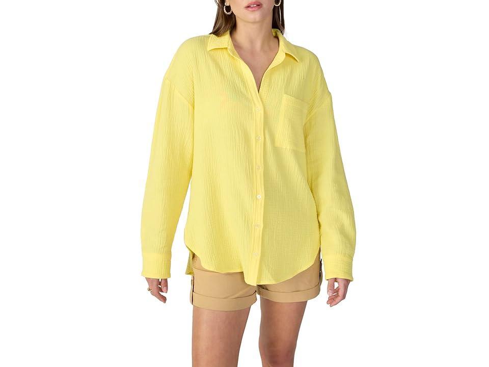 Sanctuary Slit Back Tunic (Lemoncello) Women's Clothing Product Image