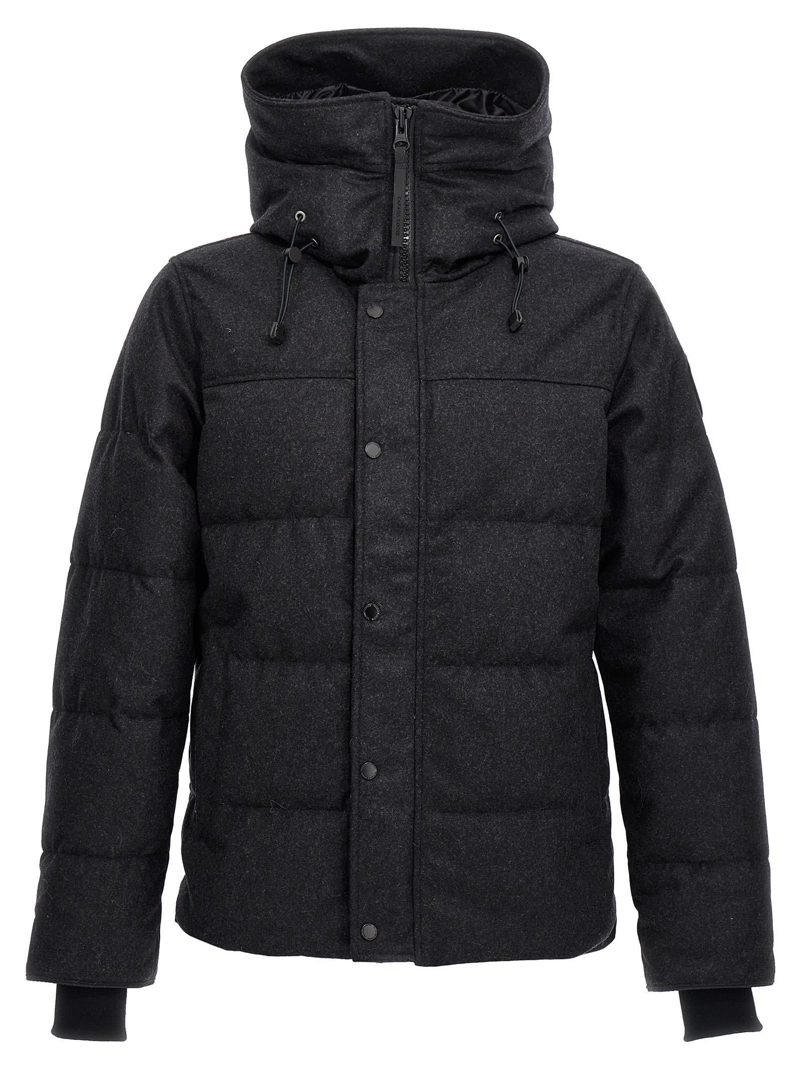 CANADA GOOSE 'padded Hooded Down Jacket With Long Sleeves' In Gray Product Image