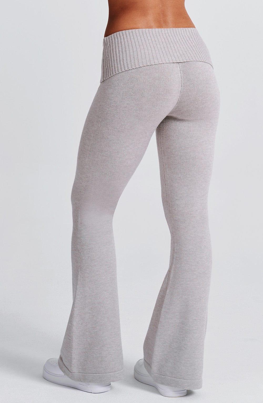 Portia Knit Pants - Light Grey Marl Product Image