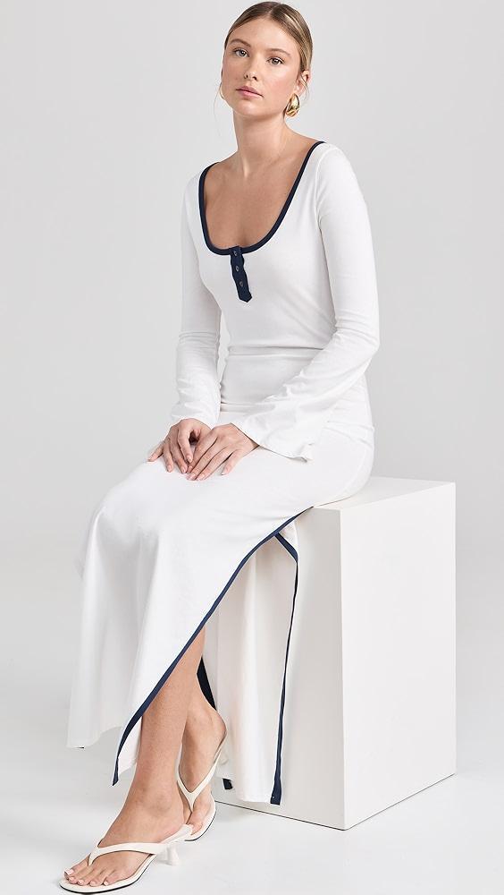 CAROLINE CONSTAS Karla Bell Sleeve Colorblock Maxi Dress | Shopbop Product Image