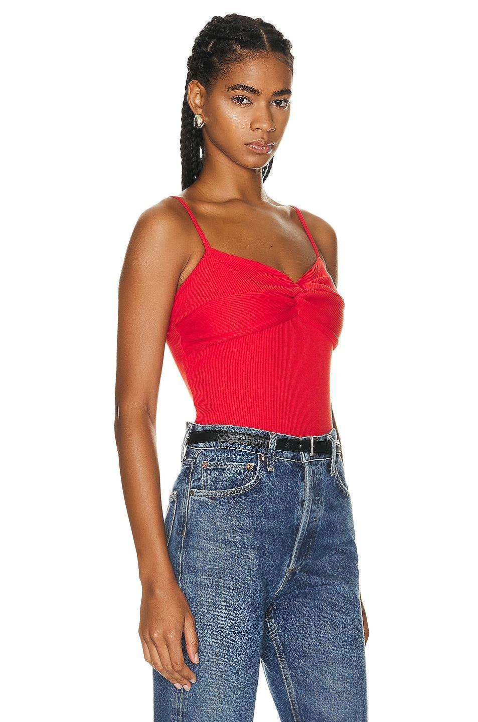 Citizens of Humanity Emi Twist Cami in Red Product Image