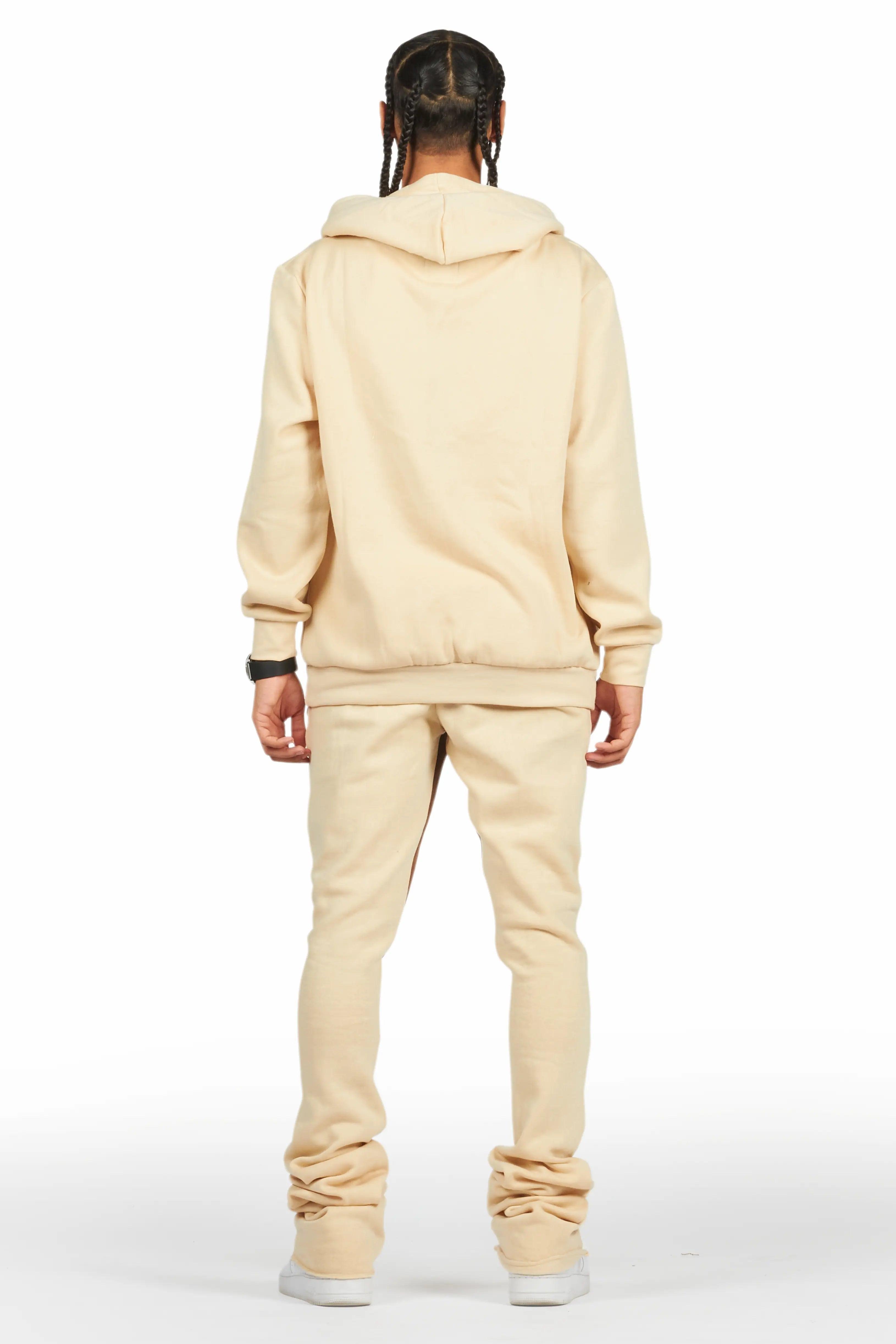 Briggs Beige Hoodie/Super Stacked Flare Track Set Male Product Image