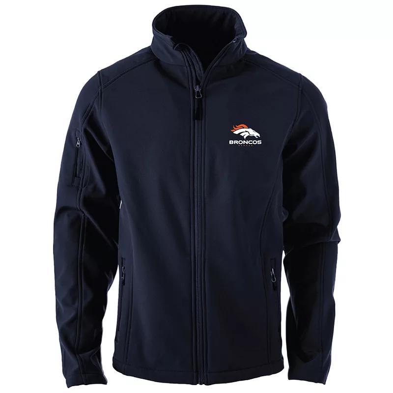 Mens Dunbrooke Denver Broncos Sonoma Softshell Full-Zip Jacket Blue Product Image