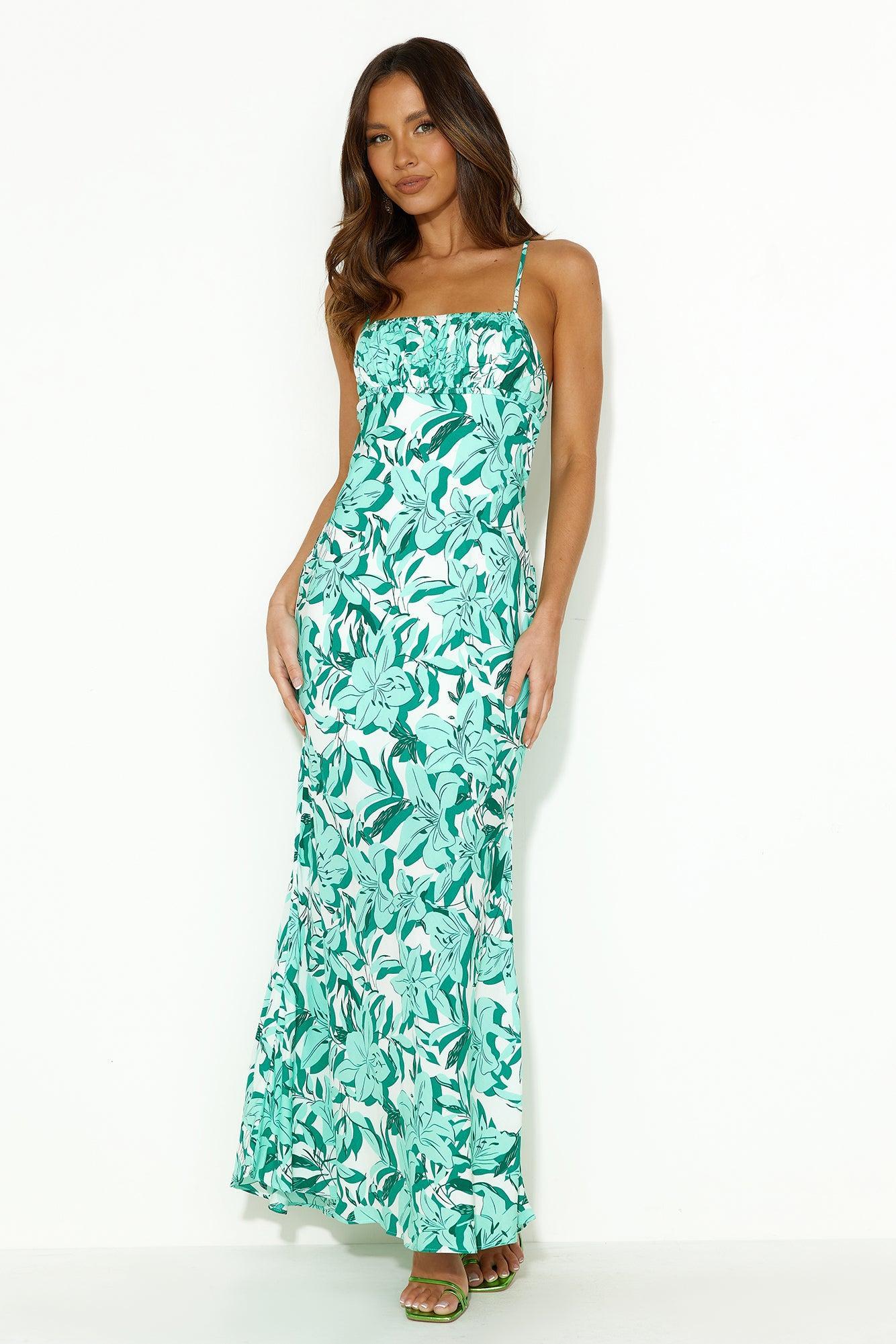 Good To Go Maxi Dress Green Product Image