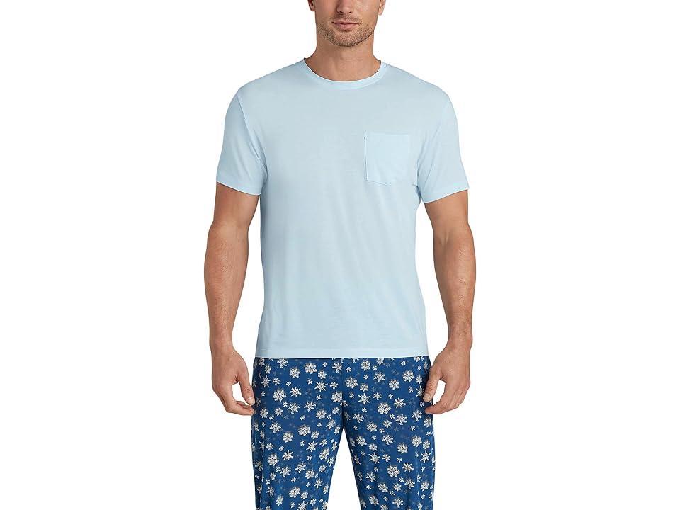 Tommy John Second Skin Sleep Pocket Tee (Crystal Heather) Men's Pajama Product Image