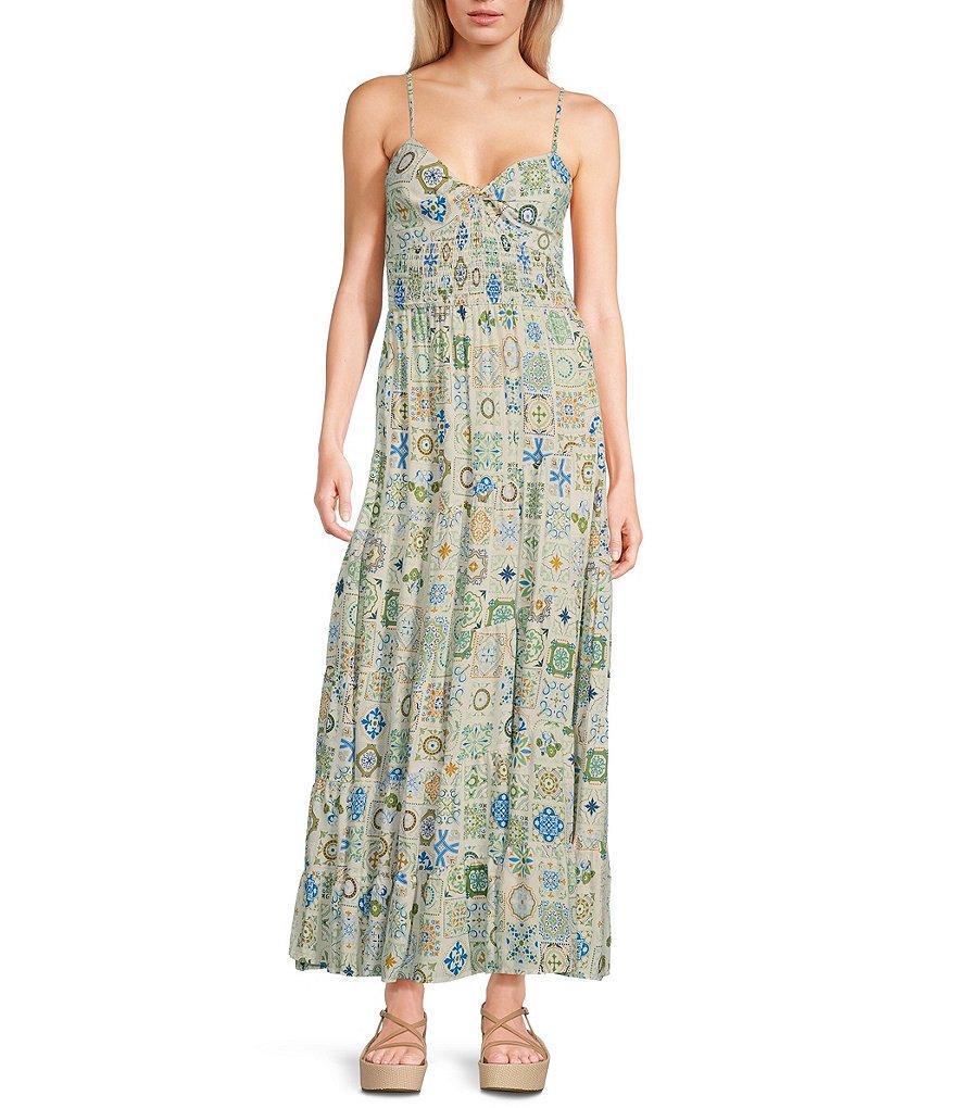 Coco + Jaimeson Printed Tiered Maxi Dress Product Image