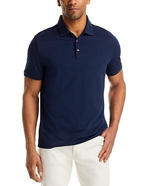 Michael Kors Mercerized Pima Cotton Modern Fit Short Sleeve Polo Shirt Product Image