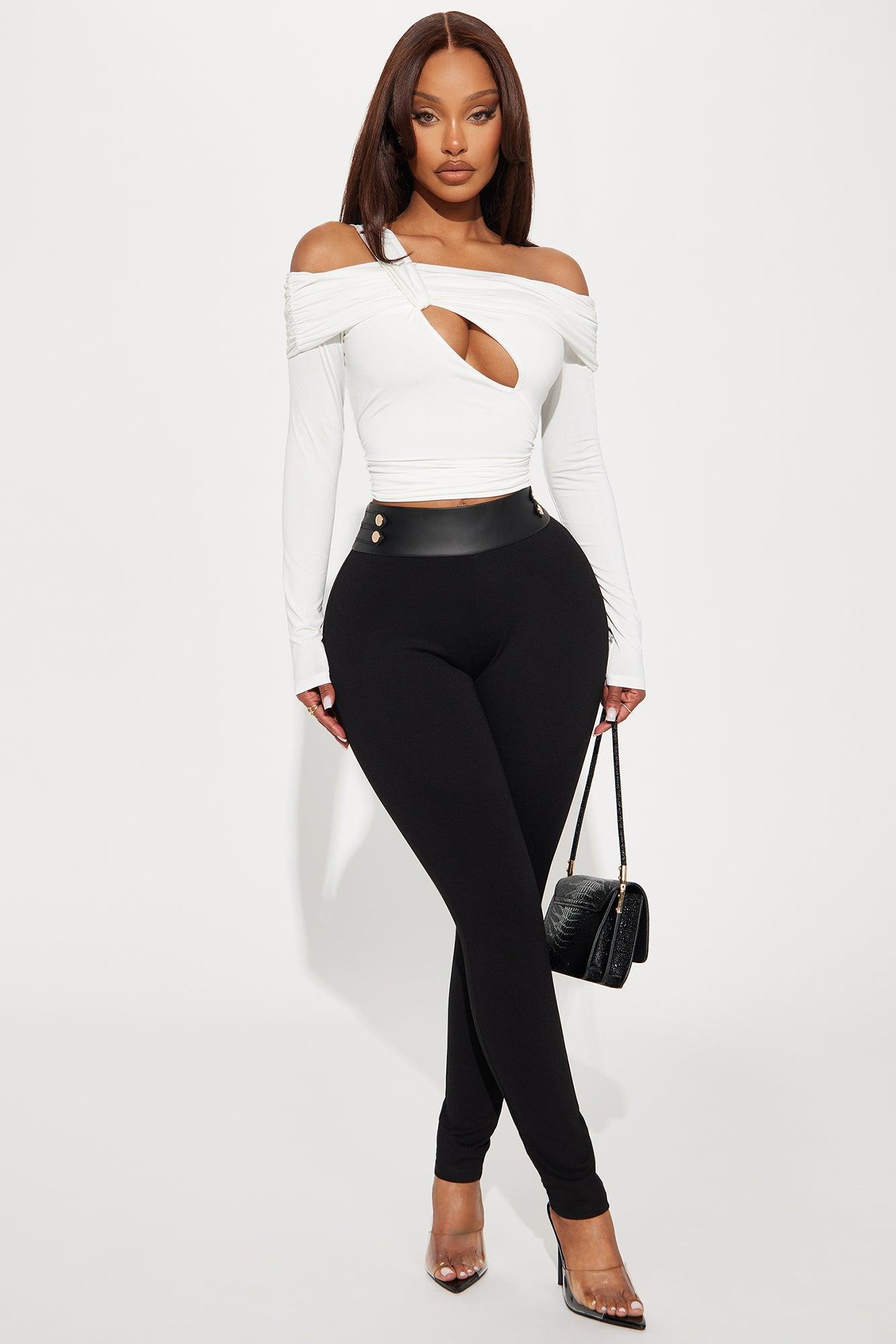 Flirt With You Off Shoulder Top - White Product Image