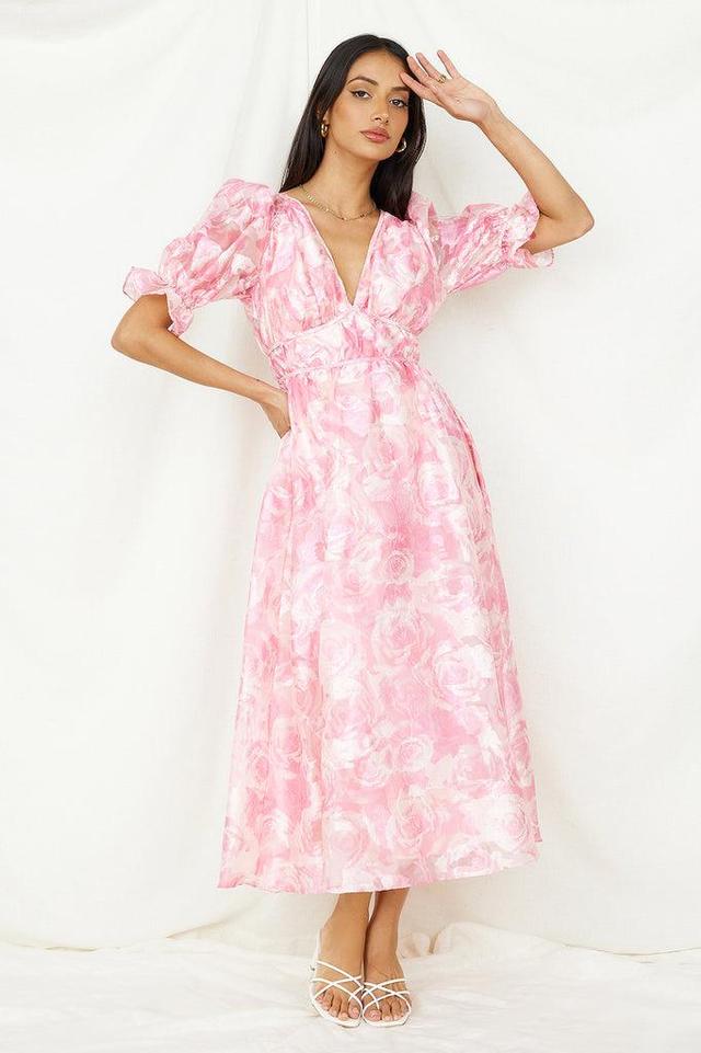 My Juliet Midi Dress Pink Product Image