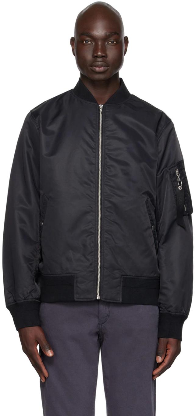 Black Manston Bomber Jacket Product Image