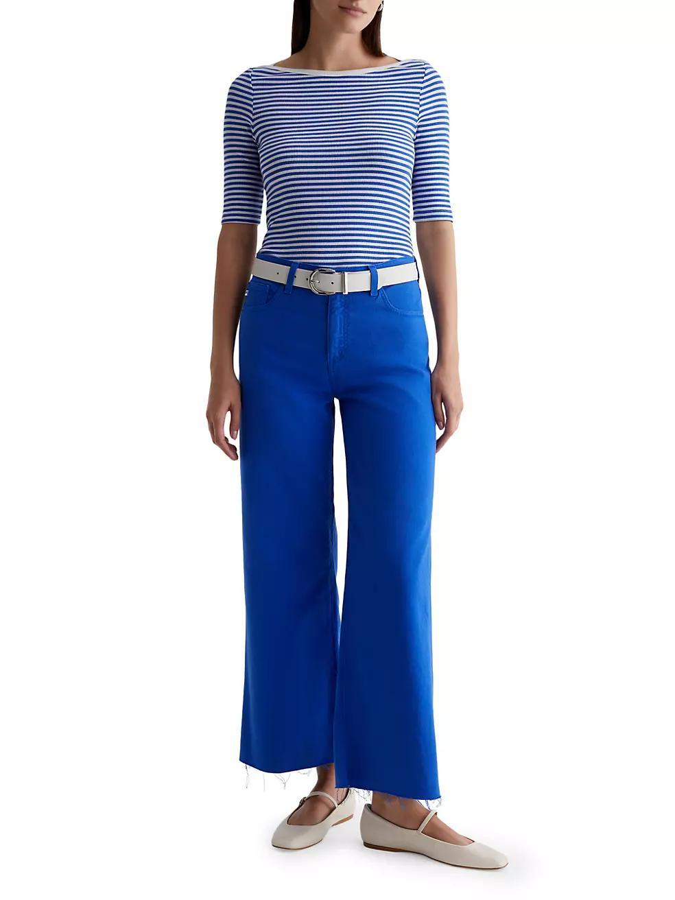 Saige Crop Wide-Leg Jeans Product Image