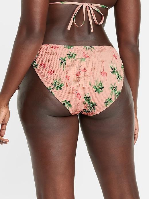 Mid-Rise String Bikini Swim Bottoms Product Image