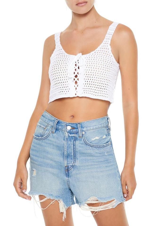 Cropped Crochet Tank Top | Forever 21 Product Image