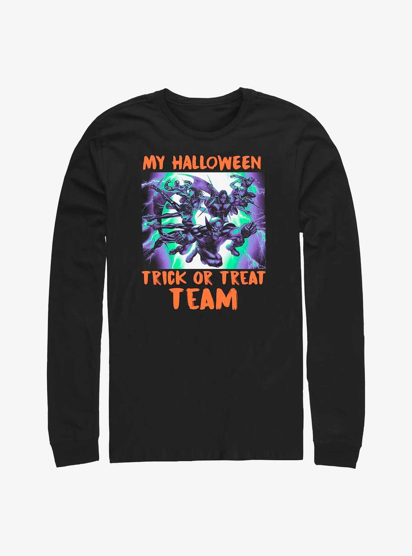 Marvel X-Men Trick Or Treat Team Long-Sleeve T-Shirt Product Image