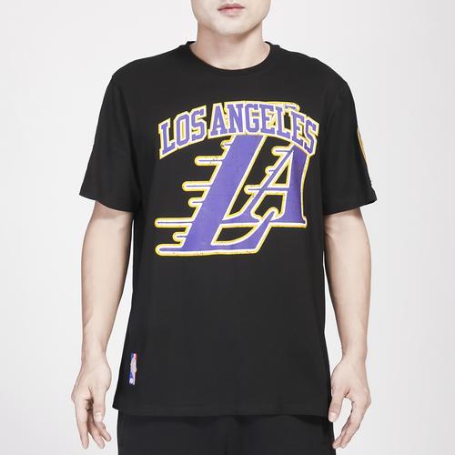 Pro Standard Mens Pro Standard Lakers Crackle SJ T-Shirt - Mens Product Image