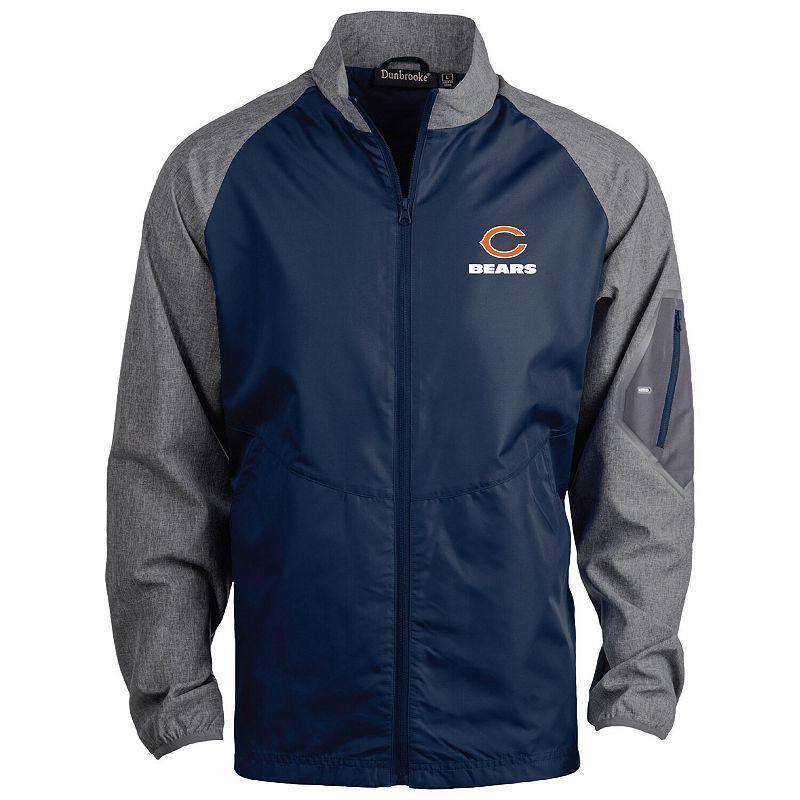 Mens Dunbrooke Navy Chicago Bears Hurricane Raglan Full-Zip Windbreaker Jacket Product Image