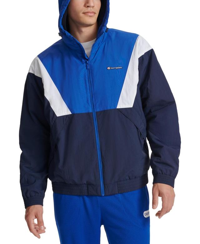 Champion Mens Retro Taslon Color Block Performance Hooded Jacket Product Image