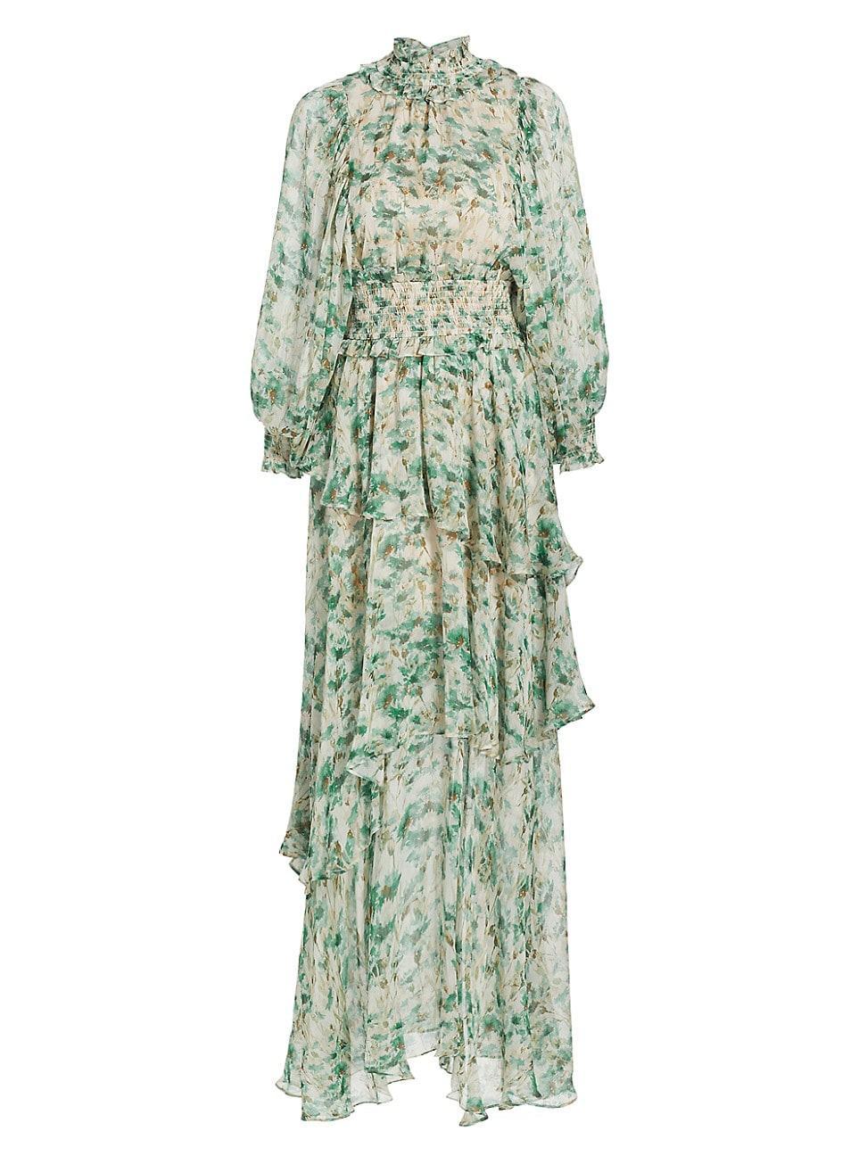 Womens Joplin Smocked Floral Maxi Dress Product Image