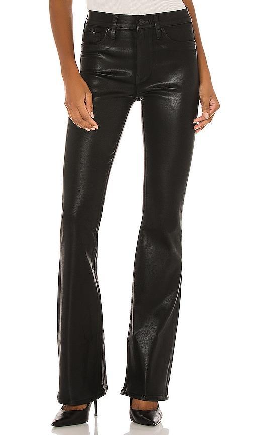 Hudson Jeans Barbara High-Waist Bootcut in Noir Coated (Noir Coated) Women's Jeans Product Image