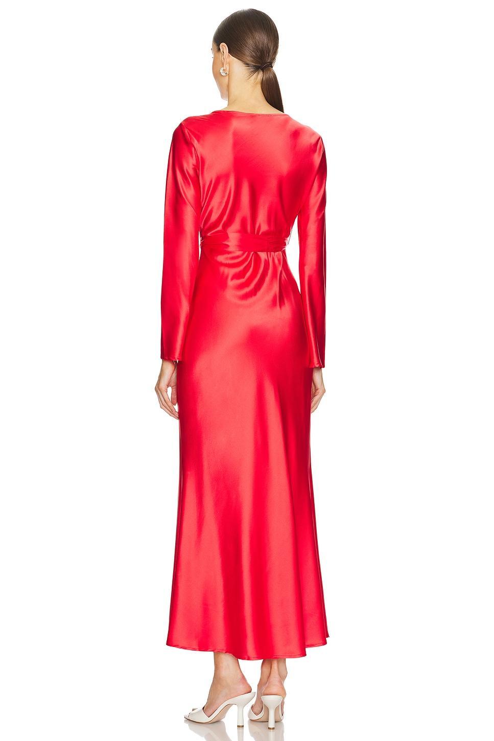 x REVOLVE Silk Estelle Dress THE MODE Product Image