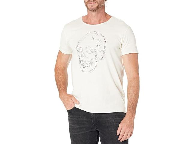 John Varvatos Skull Embroidery Tee KG6359Z3 (Salt) Men's Clothing Product Image