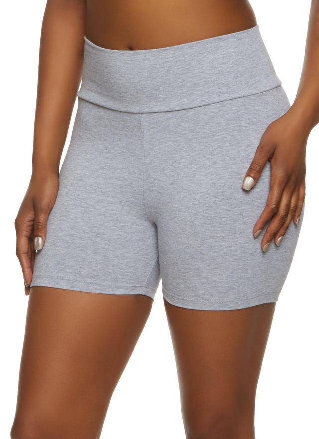 Womens High Waist Yoga Shorts Product Image