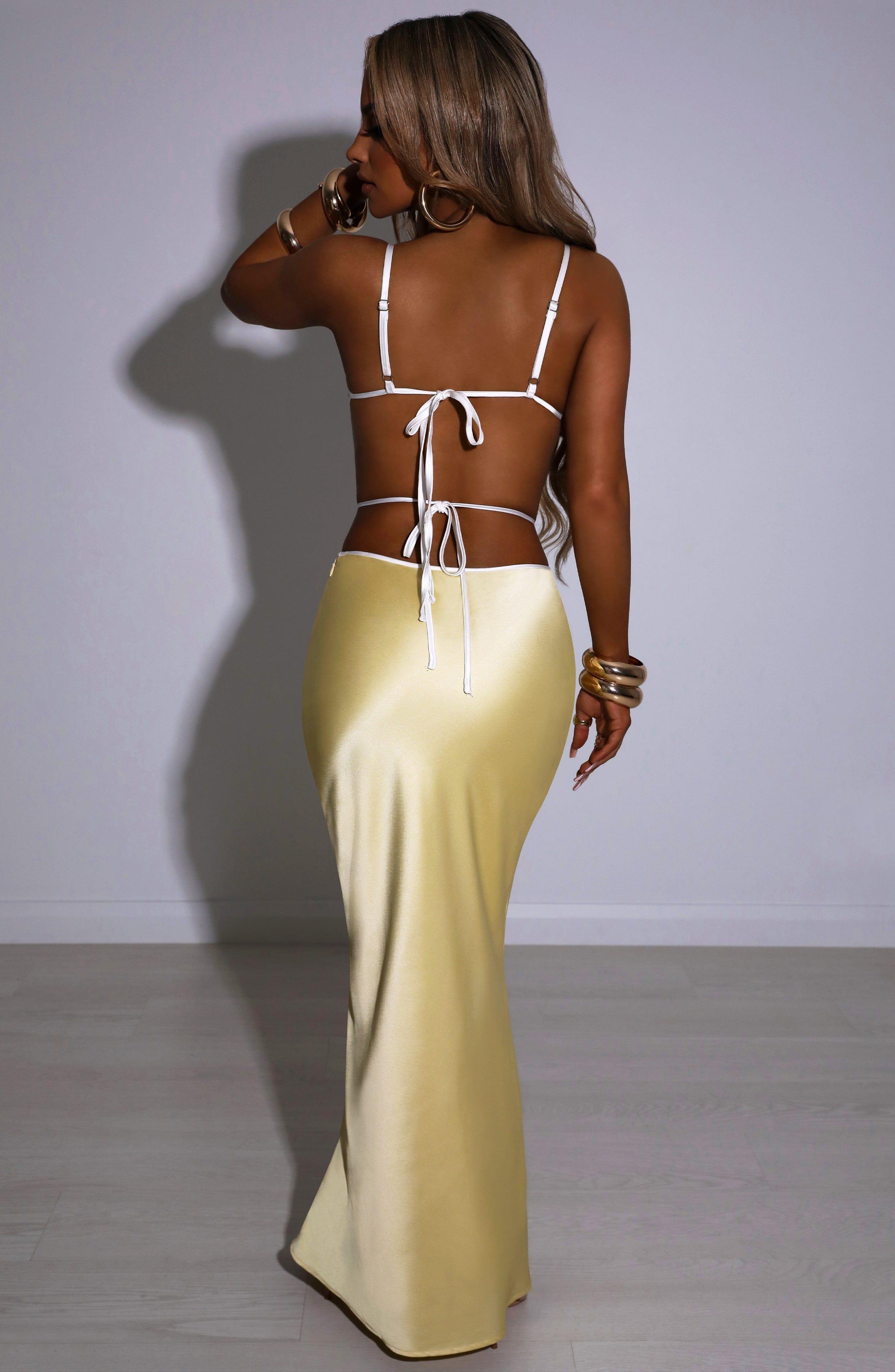 Jasmyn Maxi Skirt - Lemon Product Image