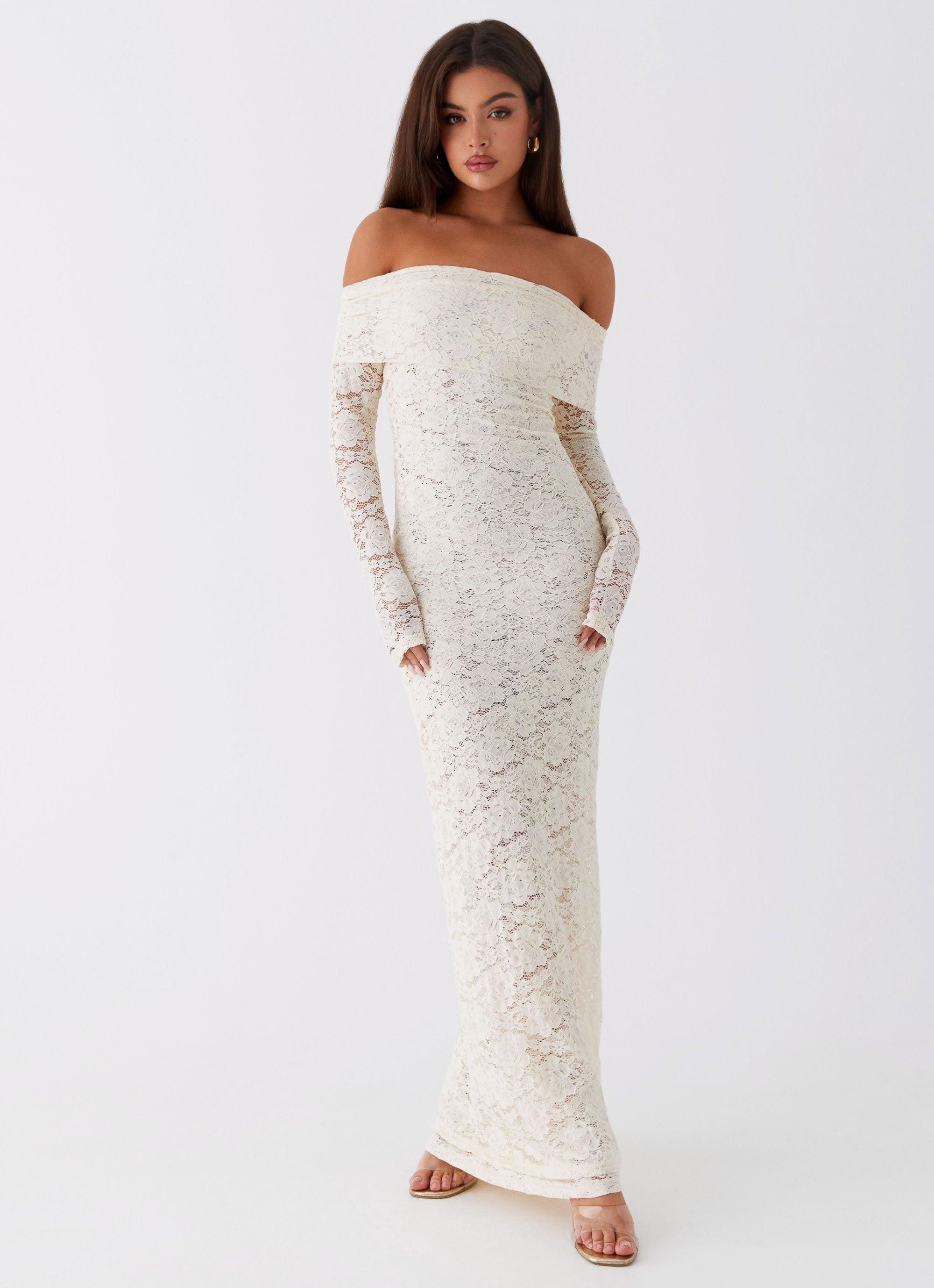 Yours Always Lace Maxi Dress - Ivory Product Image