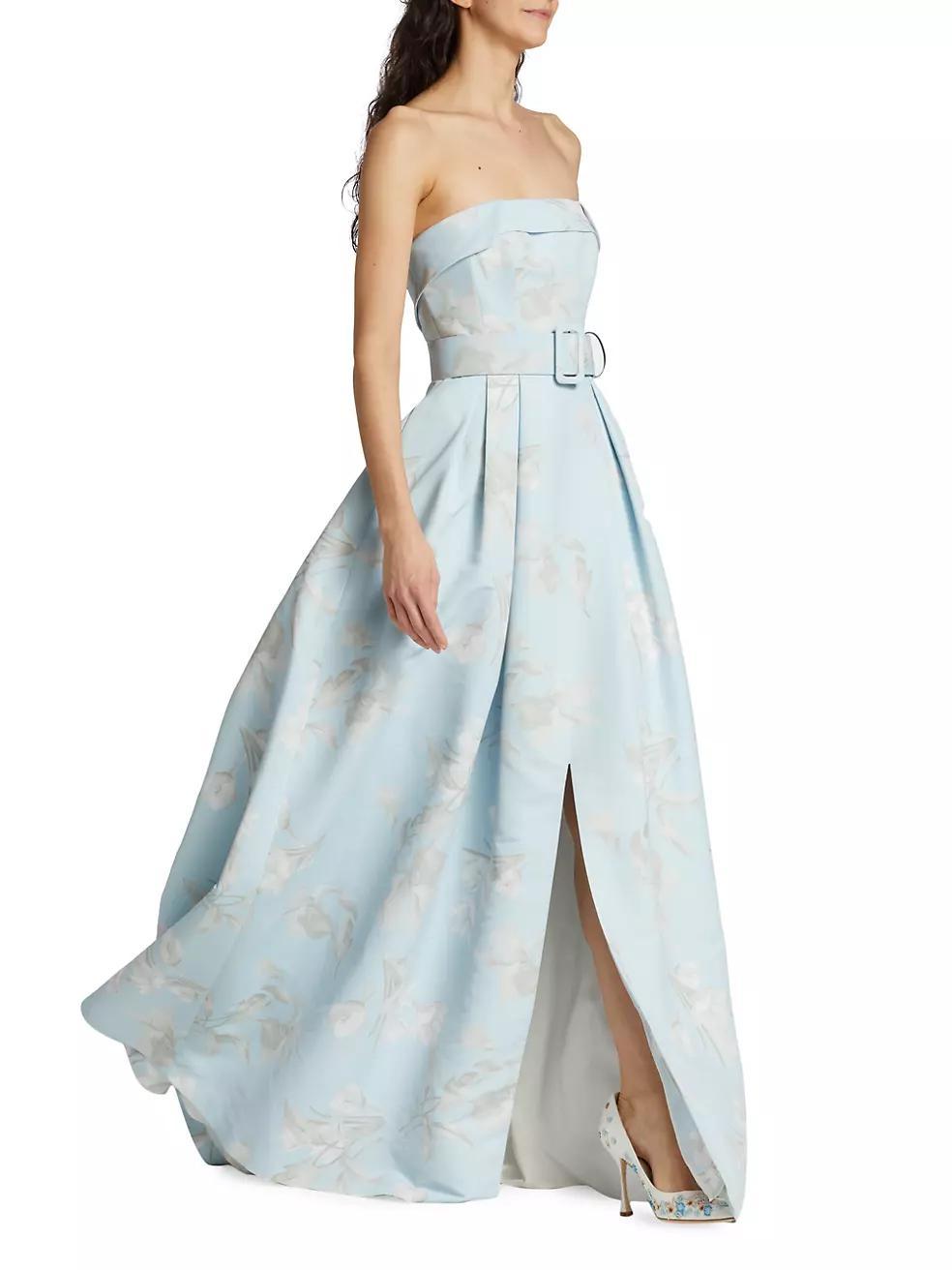 Brielle Belted Strapless Gown Product Image