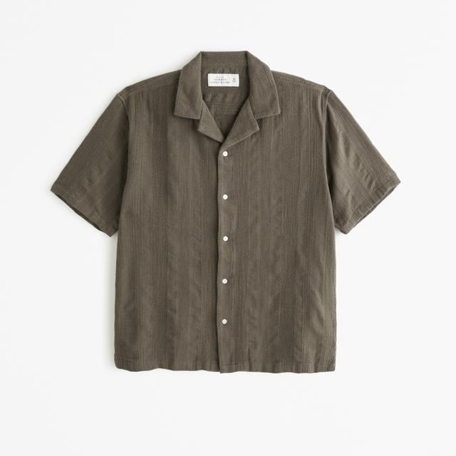 Camp Collar Summer Linen-Blend Shirt Product Image