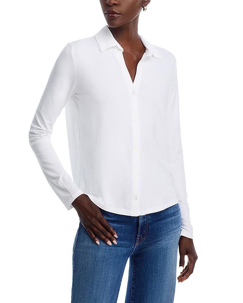 Womens Soft Touch Button-Up Shirt Product Image