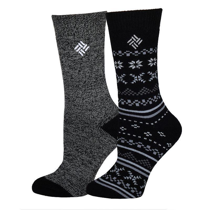 Womens Columbia 2-Pk. Fairisle Thermal Crew Socks Product Image