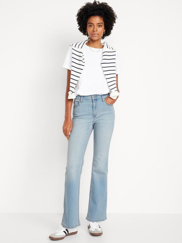 High-Waisted Wow Flare Jeans Product Image