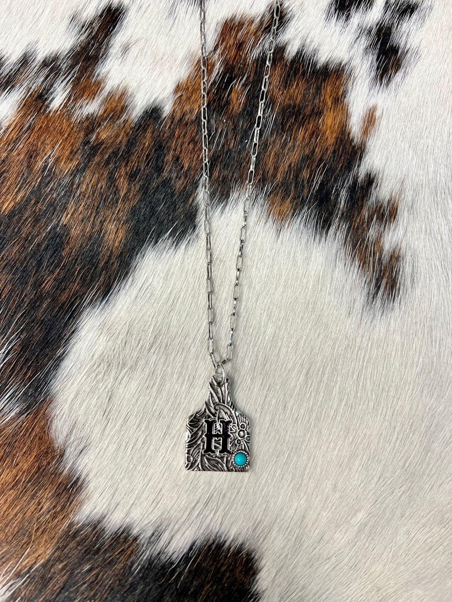 Initially Tagged Letter Necklace Product Image