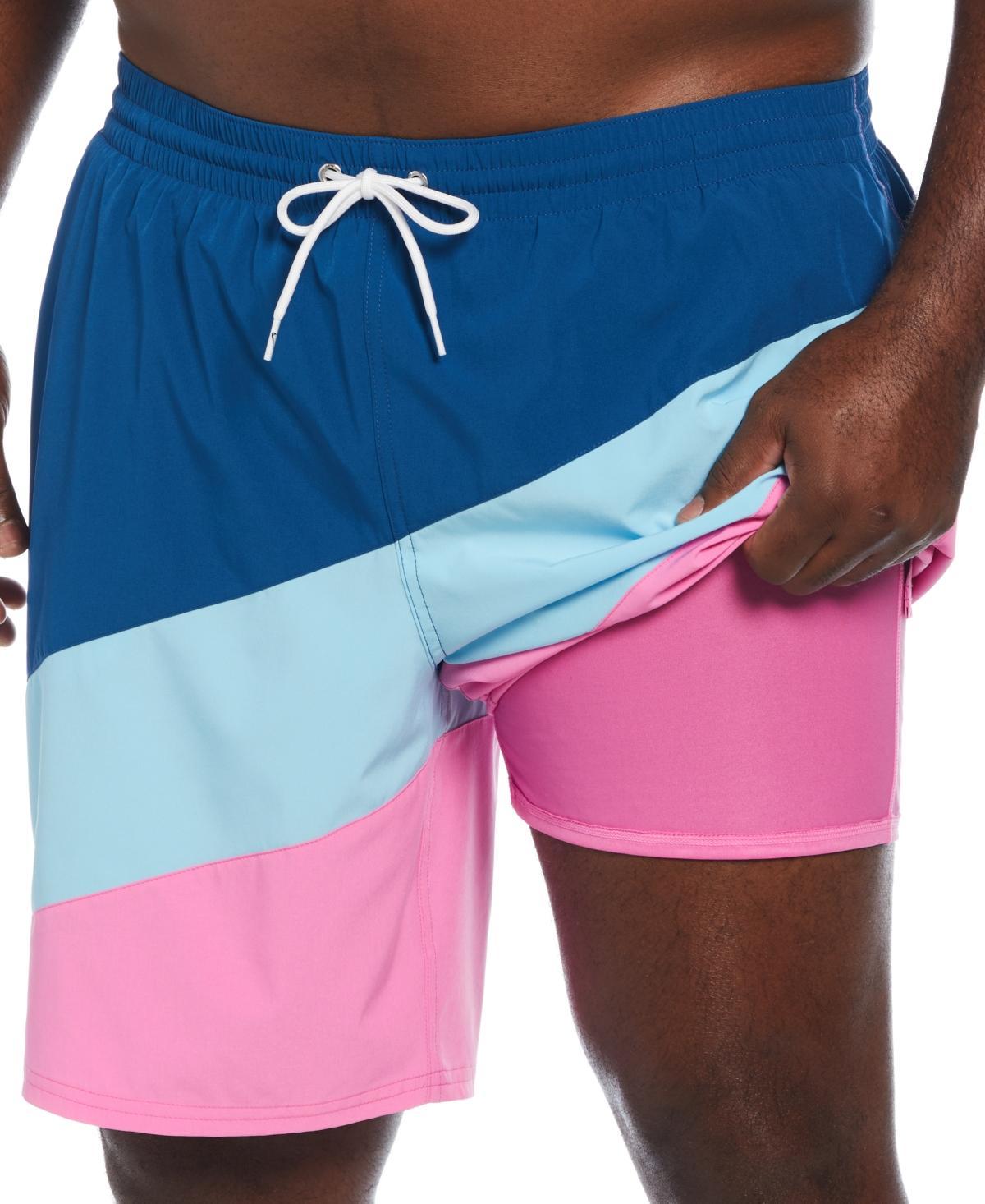 Nike Mens Big & Tall Color Surge Colorblocked 9 Swim Trunks Product Image