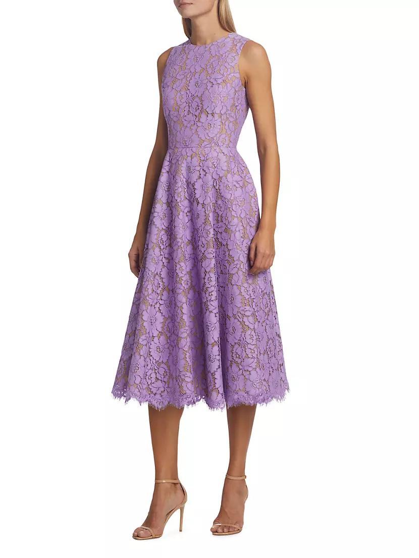 Lace Sleeveless Midi-Dress Product Image