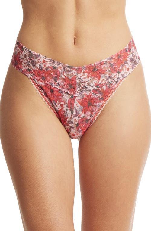 Hanky Panky Womens Printed Signature Lace Original Rise Thong Product Image