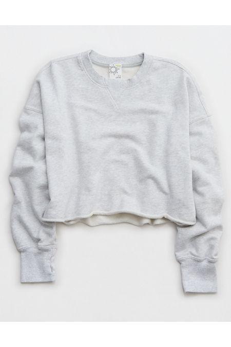 OFFLINE By Aerie Throw-Back Cropped Crewneck Sweatshirt Women's Product Image