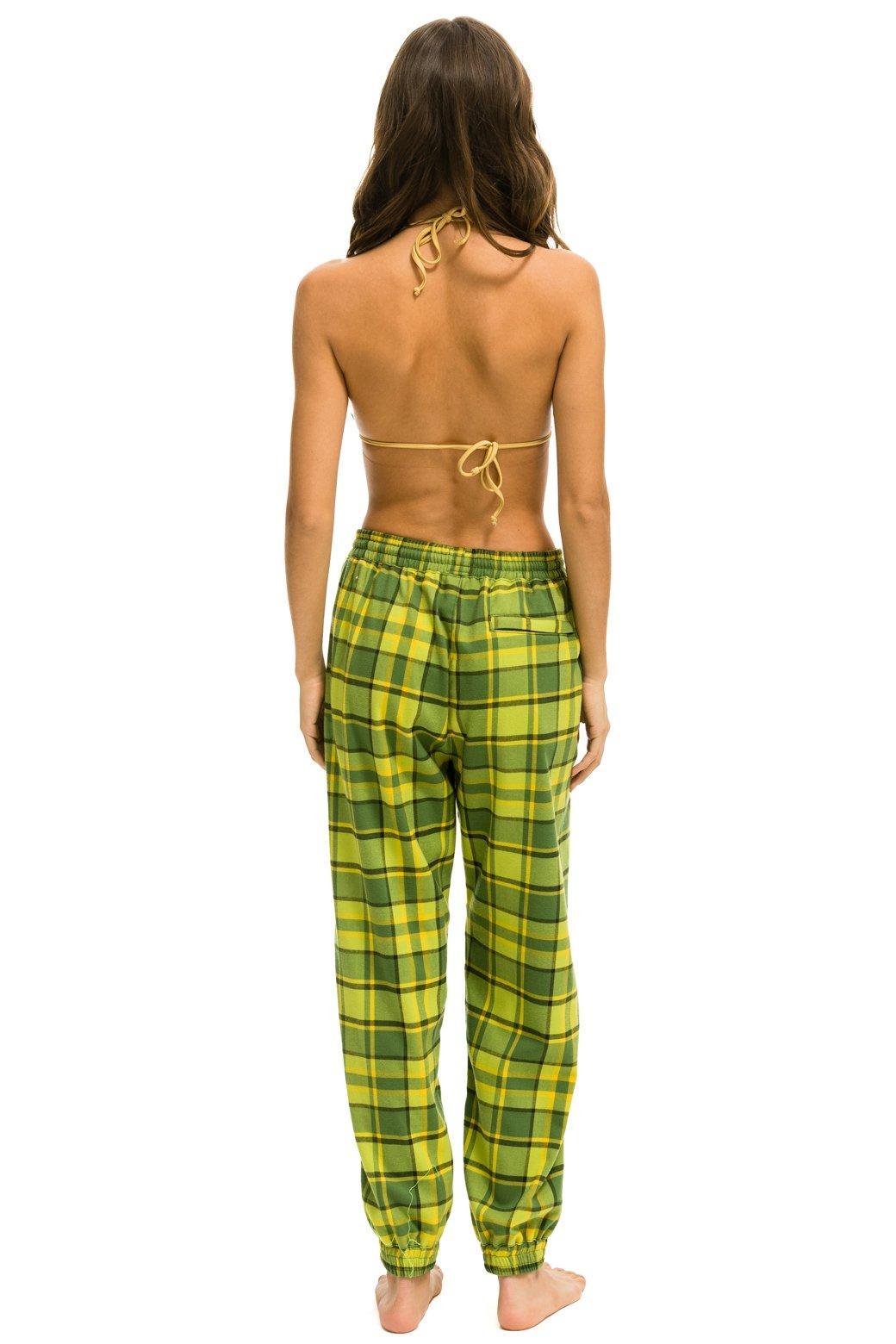 PLAID LODGE PANT - AVOCADO PLAID Female Product Image